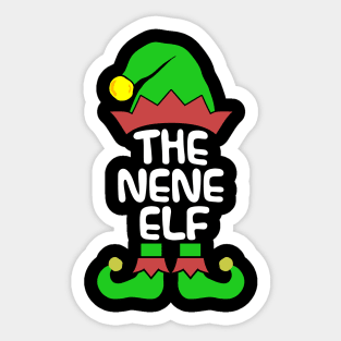 Nene Elf Matching Family Group Christmas Party Pajama Sticker